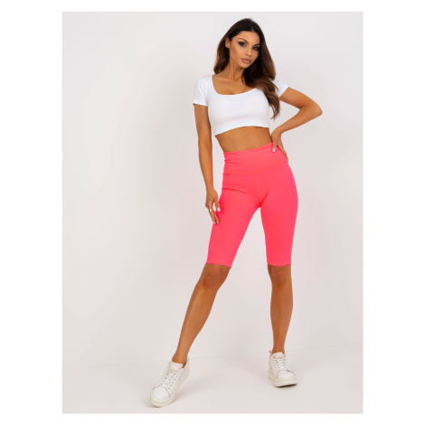 Fluo Pink Cotton Cycling Shorts