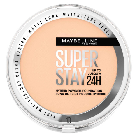 Maybelline New York SuperStay 24H Hybrid Powder-Foundation 10 make-up v púdri, 9 g