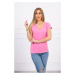 Light pink blouse with V-neck