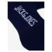 Súprava piatich párov pánskych ponožiek v tmavo modrej farbe Jack & Jones Jens