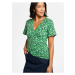 Green patterned T-shirt Tranquillo - Women
