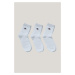 PONOŽKY GANT SHIELD SOCKS 3-PACK WHITE