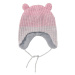 lupilu® Detská pletená čiapka (ružová/bledoružová)