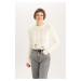 DEFACTO Crop Crew Neck Sweater