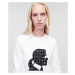 Mikina Karl Lagerfeld Boucle Karl Profile Sweatshirt Biela