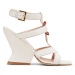 Alberta Ferretti Sandále 23151A6306 8003 Biela