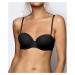 Women's bra Balconette ATLANTIC Basic - black