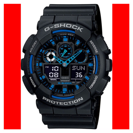 Casio G-Shock GA 100-1A2ER černé / modré
