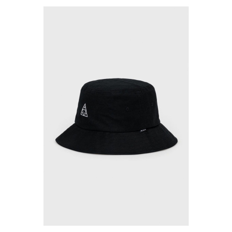 Bavlnený klobúk HUF čierna farba, bavlnený