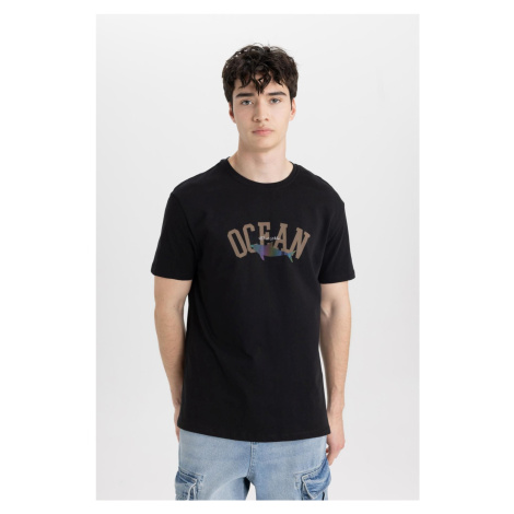 DEFACTO Regular Fit Crew Neck Printed Short Sleeve T-Shirt