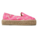 Manebi Espadrilky Cotton Jaquard Double Sole Espadrilles G 4.7 D0 Ružová