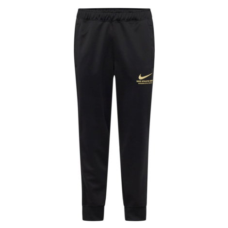 Nike Sportswear Nohavice  svetložltá / čierna