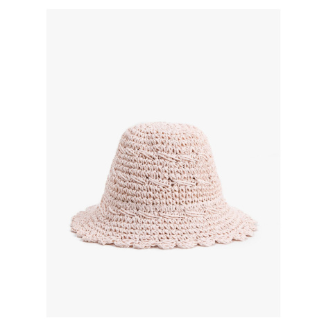 Koton Straw Knitted Bucket Hat