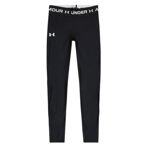 UNDER ARMOUR Športové nohavice 'HeatGear'  čierna / biela