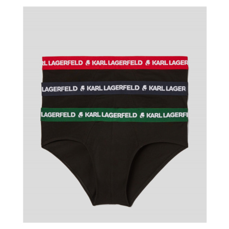 Spodná Bielizeň Karl Lagerfeld Logo Brief Multiband 3-Pack Rôznofarebná