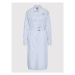 TWINSET Košeľové šaty 221TP2451 Modrá Regular Fit