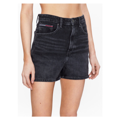 Tommy Jeans Džínsové šortky DW0DW15599 Čierna Mom Fit Tommy Hilfiger