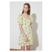 Trendyol Yellow Floral Patterned Dress