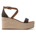 MICHAEL Michael Kors Espadrilky Serena Wedge Espadrille 40S2SEMS1B Hnedá