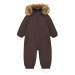 Detský zimný overal COLOR KIDS Coverall W. Fake Fur-741590.6547-Raisin