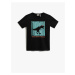 Koton Dinosaur Print T-Shirt. Crew Neck Cotton.