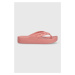 Žabky Crocs Baya Platform Flip dámske, ružová farba, na platforme, 208395