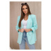 Elegant blazer with mint lapels