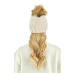 Čapica La Martina Beanie Hat Blended Wool Biela