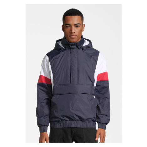 3-tone tug of war jacket dark blue/white/fiery red Urban Classics