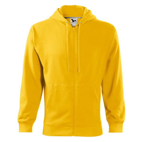 MALFINI Pánska mikina Trendy Zipper - Žltá