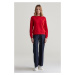 MIKINA GANT SHIELD C-NECK SWEAT RUBY RED