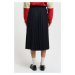 SUKŇA GANT JERSEY PLEATED SKIRT EVENING BLUE