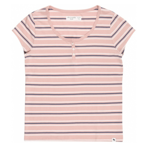 Abercrombie & Fitch Tričko  námornícka modrá / ružová / biela