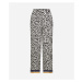 Nohavice Karl Lagerfeld Pj Wide Leg Pants Elektrika Black/White