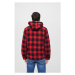 Brandit Lumberjacket hooded red/black
