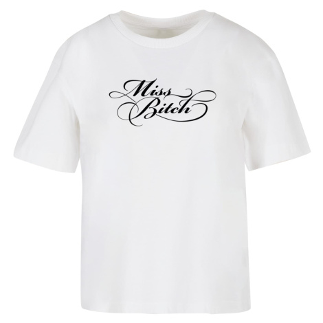 Women's T-shirt Miss Bitch white mister tee