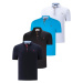 QUAD SET T8582 DEWBERRY MENS T-SHIRT-BLACK-WHITE-NAVY BLUE-DARK TURQUOISE