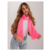 Fluo pink long viscose scarf for women