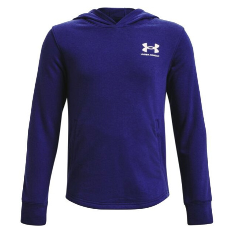 Under Armour RIVAL TERRY Chlapčenská mikina, modrá, veľkosť