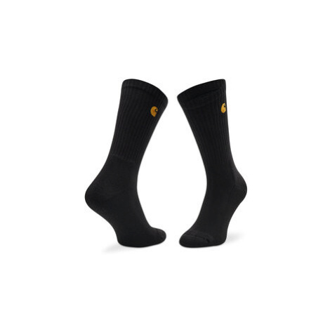 Carhartt WIP Vysoké pánske ponožky Chase I029421 Čierna
