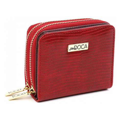 Doca červené malá peňaženka s logom