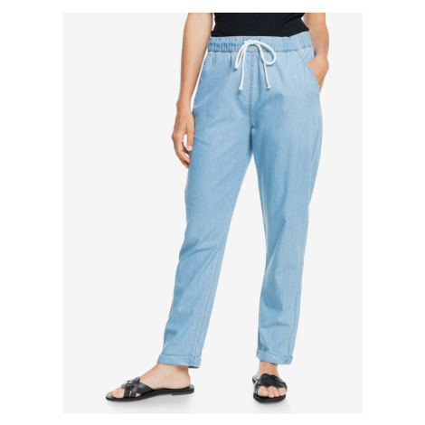 Light Blue Women's Straight Fit Jeans Roxy Slow Swell - Women