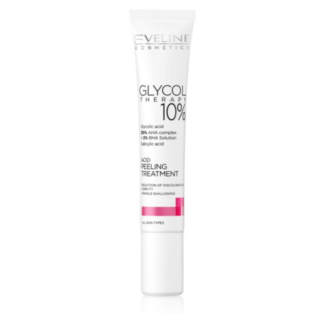 Eveline Cosmetics Glycol Therapy aktívny peeling pre jemnú a vyhladenú pleť s kyselinami