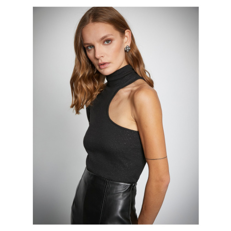 Koton Melis Ağazat X - Turtleneck Blouse with Window Detail