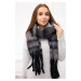 6071 Women's graphite + black scarf