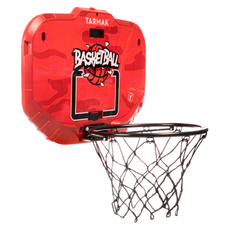 Prenosný basketbalový kôš K900 nástenný červeno-čierny TARMAK