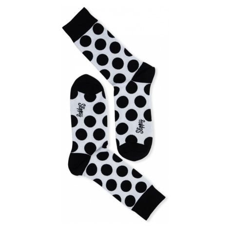 Čierno-biele ponožky Dot Socks Slippsy