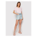 Roxy Džínsové šortky Salento Playa ERJDS03221 Modrá Loose Fit