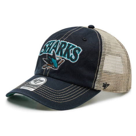 47 Brand Šiltovka Nhl San Jose Sharks Trucker H-TSCLA22LAP-VB Čierna