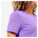 Dámske tričko 120 na fitness s krátkym rukávom fialové